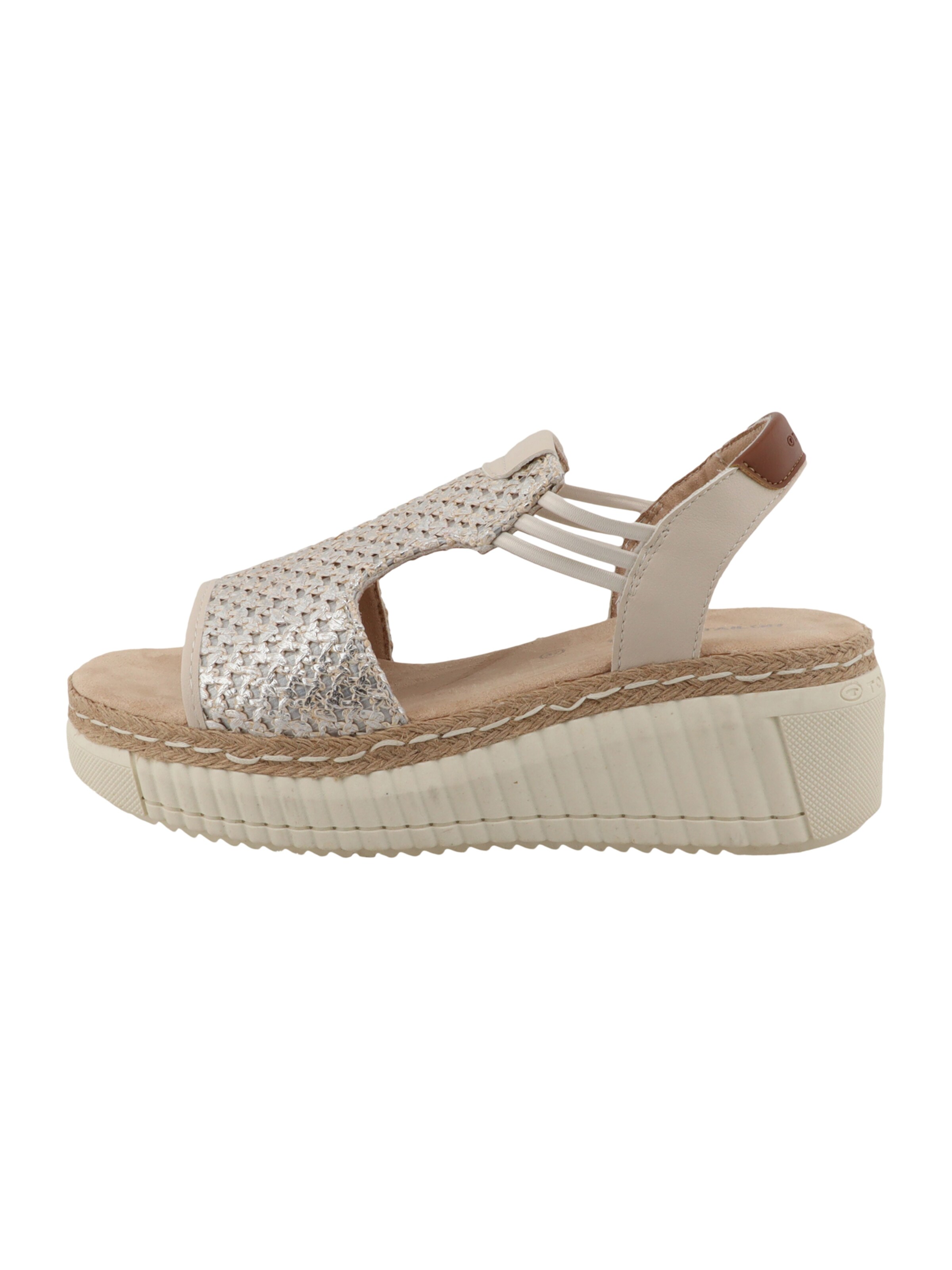 TOM TAILOR Sandals in Silver