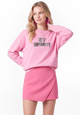 MYMO Sweatshirt in Roze: voorkant