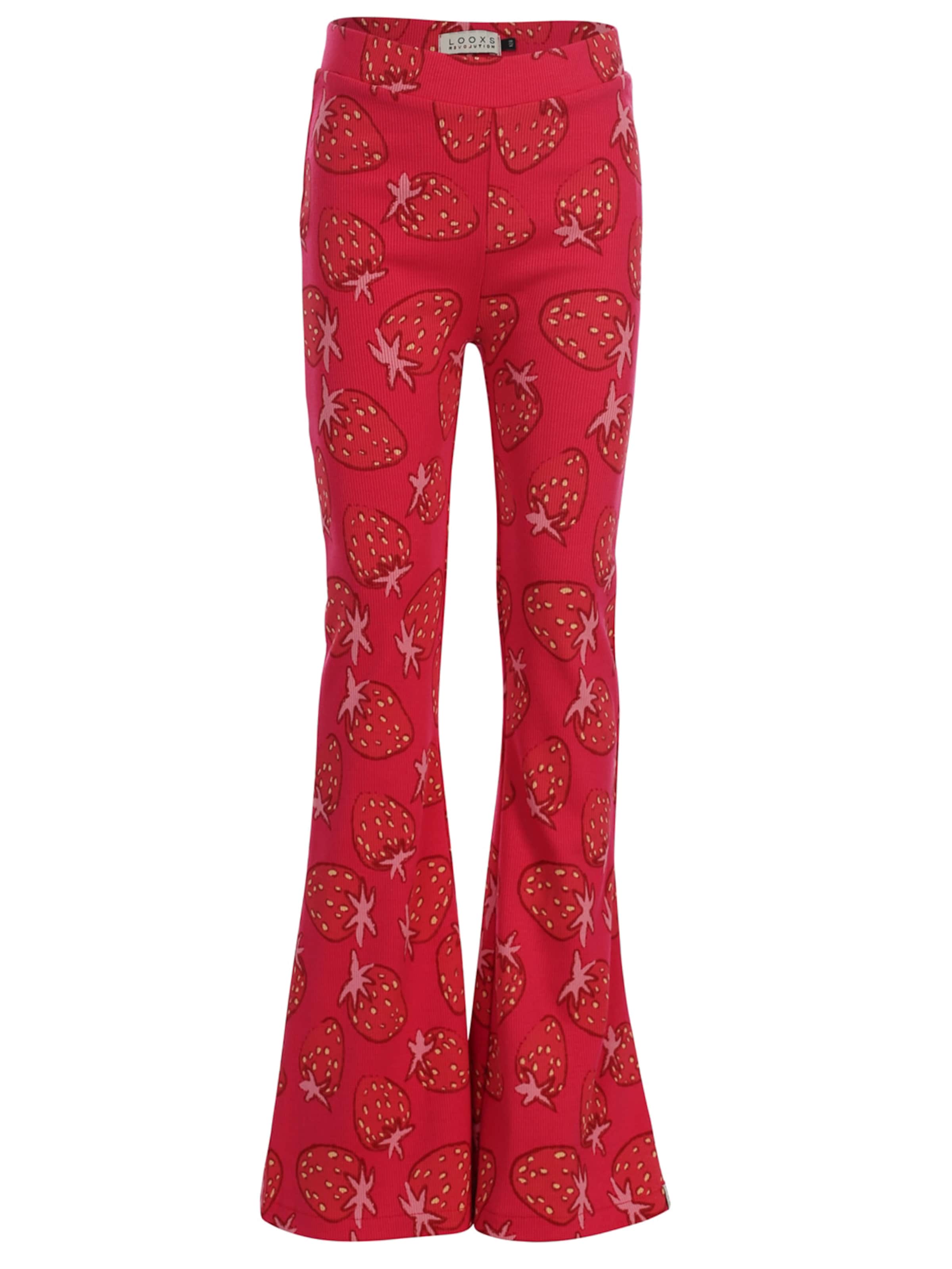 Looxs Revolution Flared Trousers in Pink: front