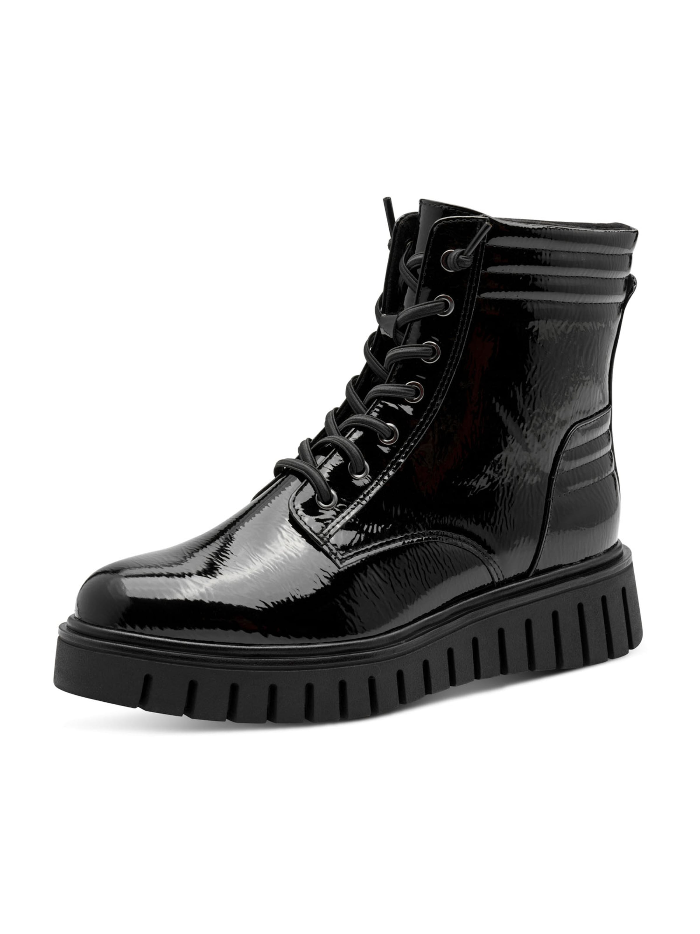 MARCO TOZZI - Botim com fivela em preto: frente