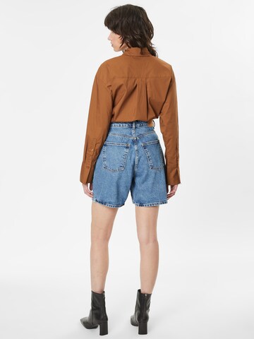 Monki Loosefit Shorts in Blau