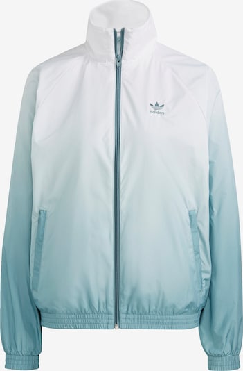 ADIDAS ORIGINALS Trainingsjack 'Adicolor 3D Trefoil' in de kleur Jade groen / Wit, Productweergave
