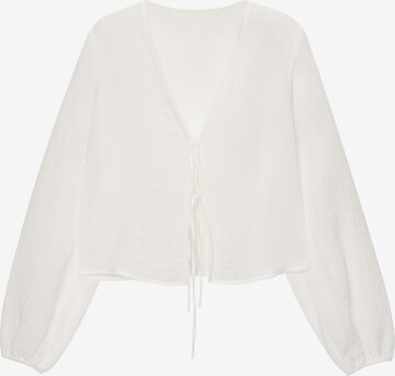 Pull&Bear Blus i vit: framsida