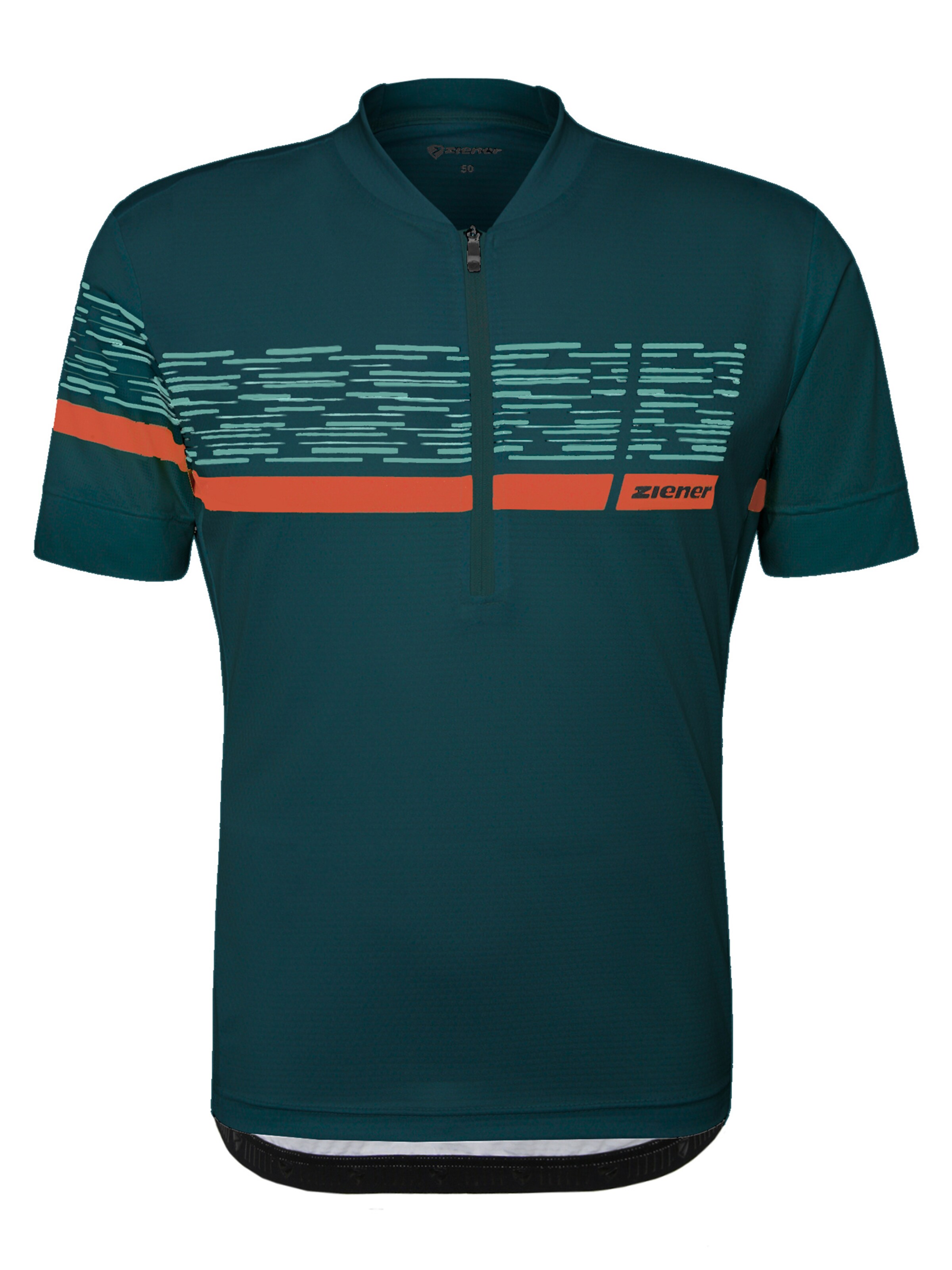 ZIENER Performance Shirt 'NEMIC-Z ' in Fir / Dark orange, Item view