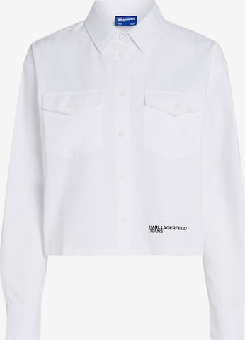Giacca di mezza stagione di KARL LAGERFELD JEANS in bianco: frontale