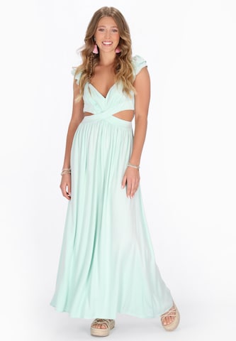 Robe IZIA en vert : devant