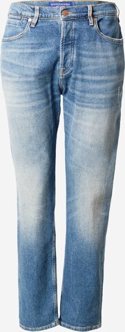 SCOTCH & SODA Дънки Tapered Leg Дънки 'The Drop regular tapered jeans — Blue Li' в синьо: отпред