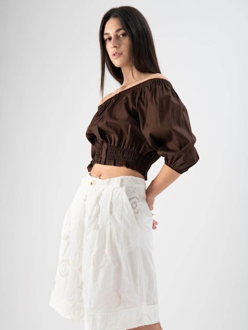MND Blouse 'Brownie' in Brown