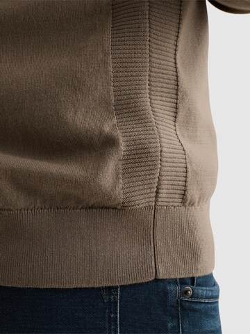 PME Legend Tröja 'Cardigan in 100% cotton with zipper closure' i grön