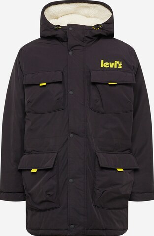 LEVI'S ® Winterparka 'Eastport Utility Jacket' in Zwart: voorkant