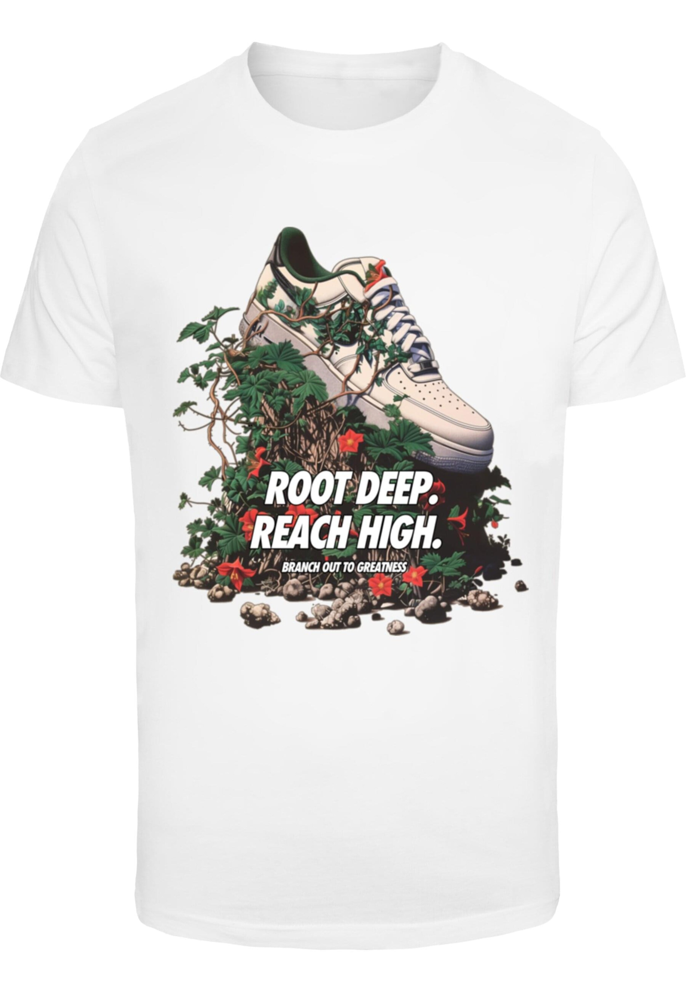 Maglietta 'Root Deep' di Mister Tee in bianco: frontale