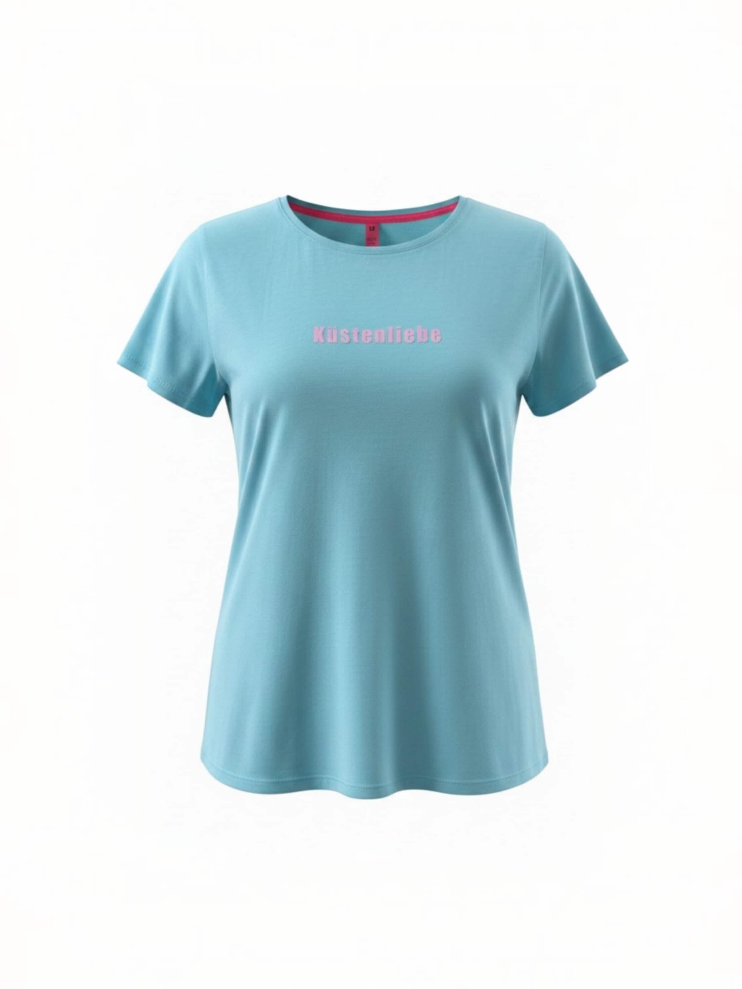 salzhaut Shirt ' STEENTJE ' in Blauw: voorkant