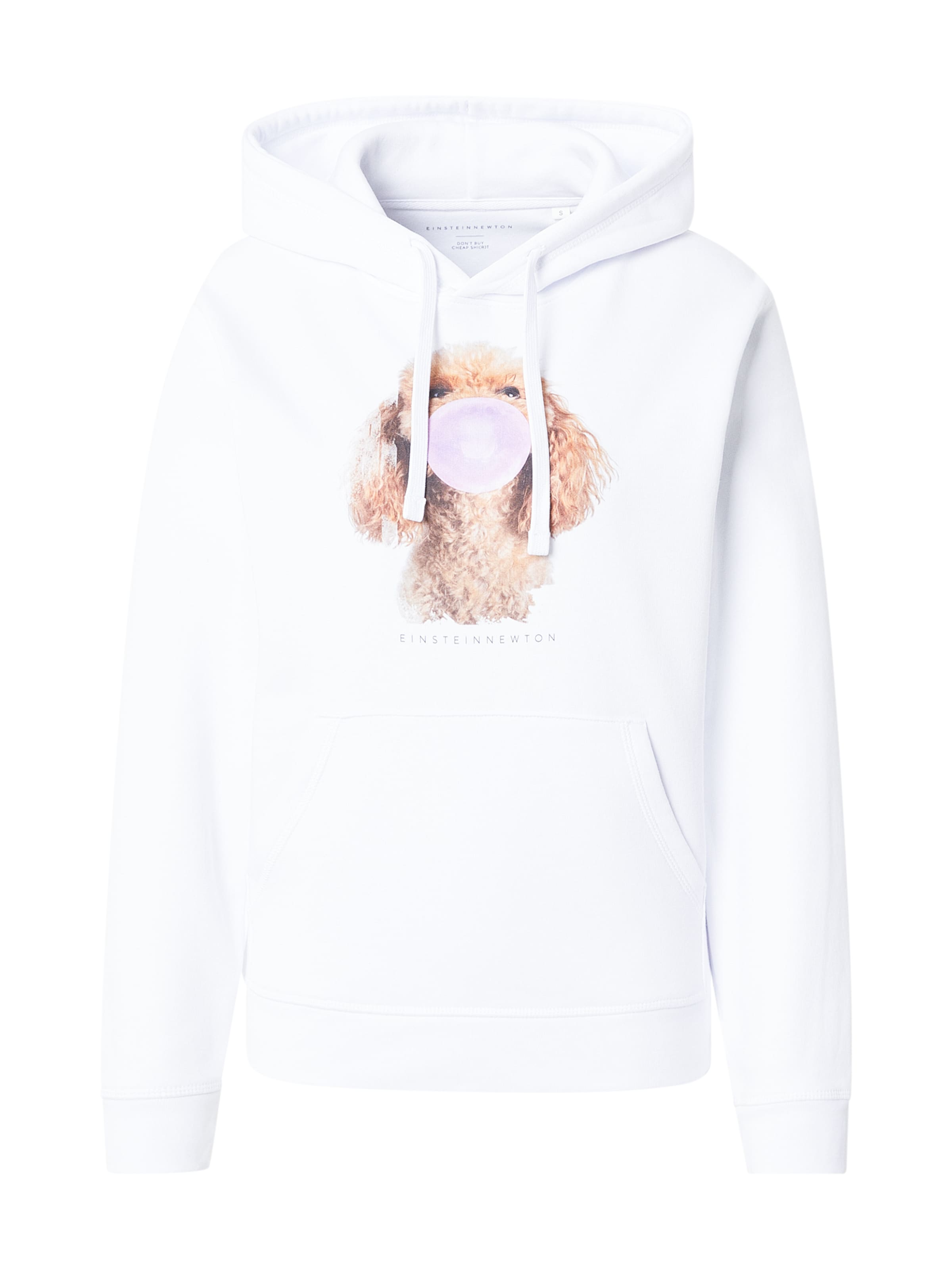 Sweat-shirt 'Bubble Poodle' EINSTEIN & NEWTON en blanc : devant