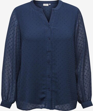 ONLY Carmakoma Bluse in Blau: predná strana