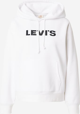 LEVI'S ® Sweatshirt 'Graphic Ash Hoodie' in White: front