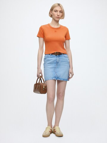 HUGO Shirt 'Delanor' in Orange