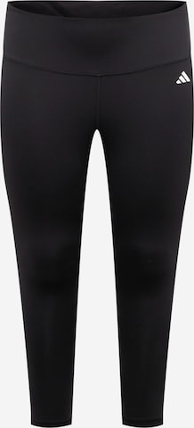 ADIDAS PERFORMANCE Skinny Workout Pants 'Essentials High-Waisted ' in Black: front