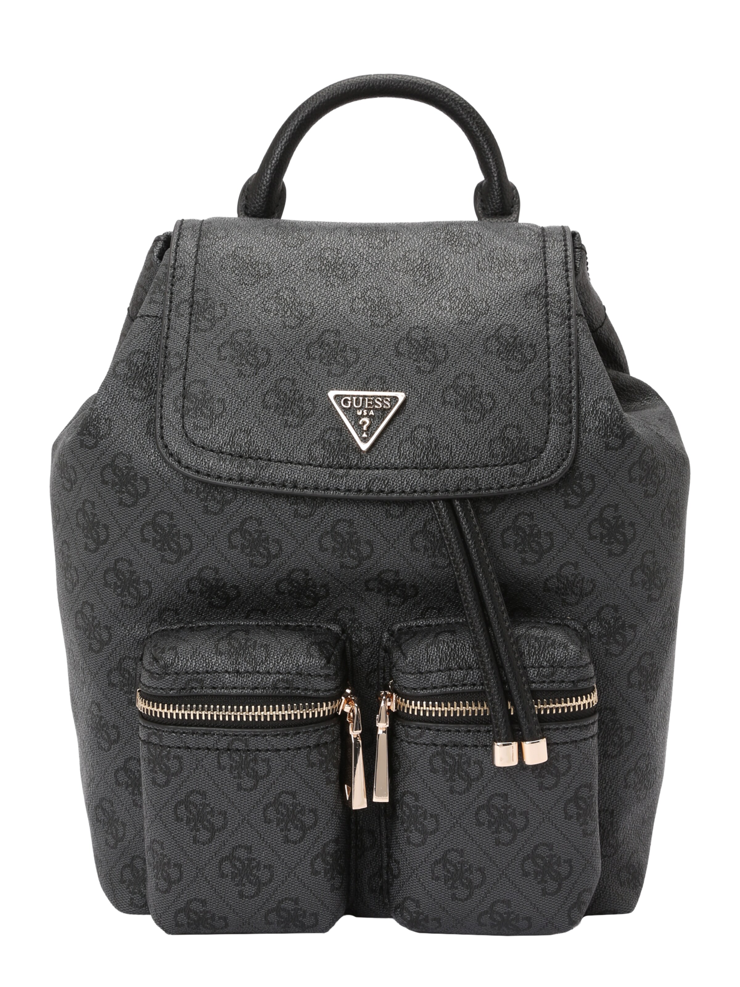 GUESS Рюкзак 'MANHATTAN II FLAP BACKPACK' в Антрацитовый / Черный, Обзор товара