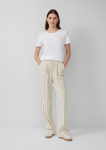 s.Oliver Wide leg Trousers in Brown: front
