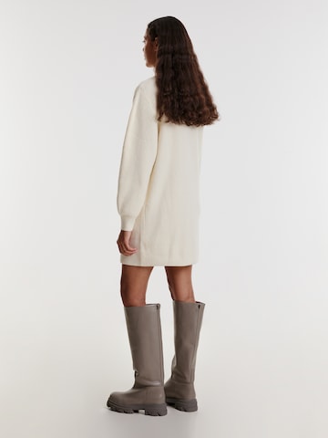 EDITED Knitted dress 'Eske' in White
