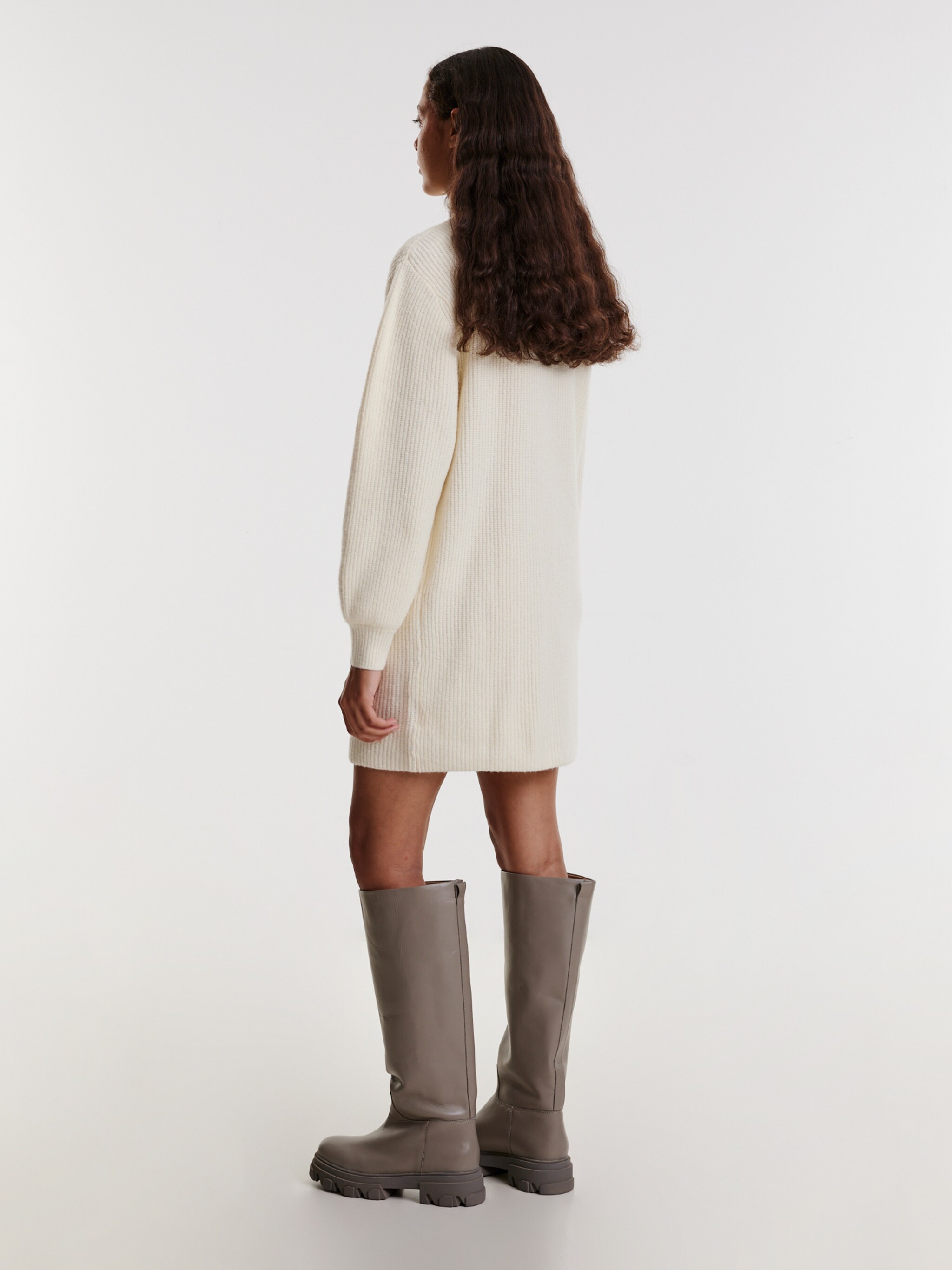 EDITED Produkte Strickkleid 'Eske' weiß