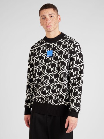 KARL LAGERFELD JEANS Sweater in Black: front