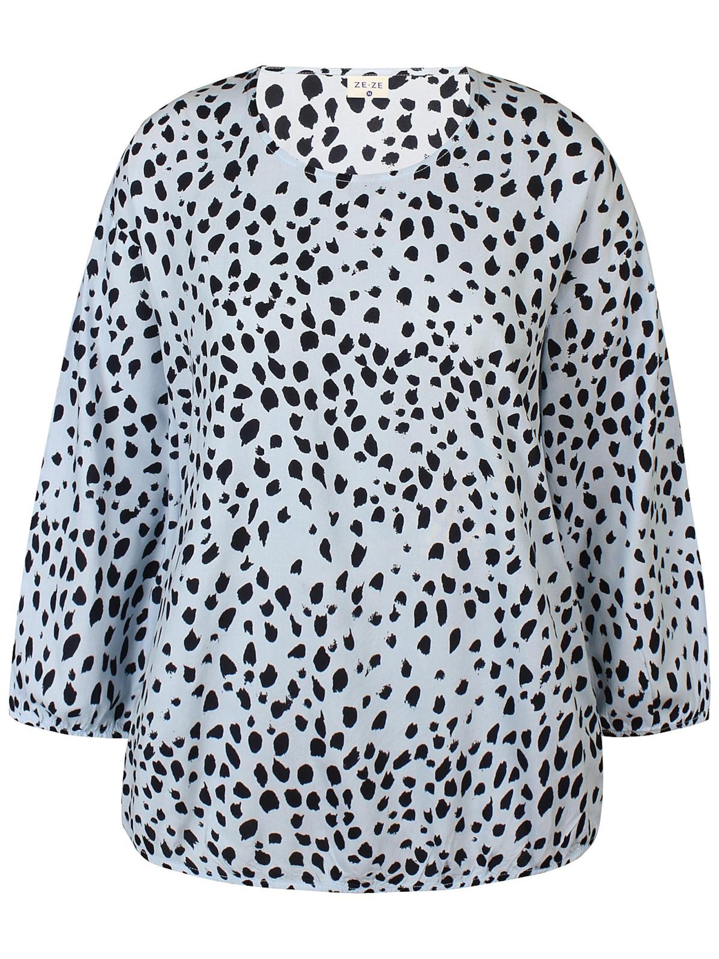 ze-ze Bluse 'Relly 520' in Blau: Vorderseite