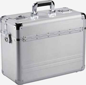 Dermata Aktenkoffer in Silber: Vorderseite