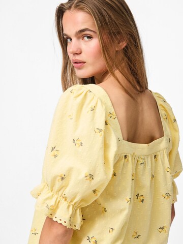 Camicia da donna 'PCThea' di PIECES in giallo