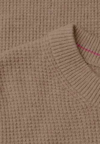 CECIL Pullover mit Rundhals und Struktur in Braun