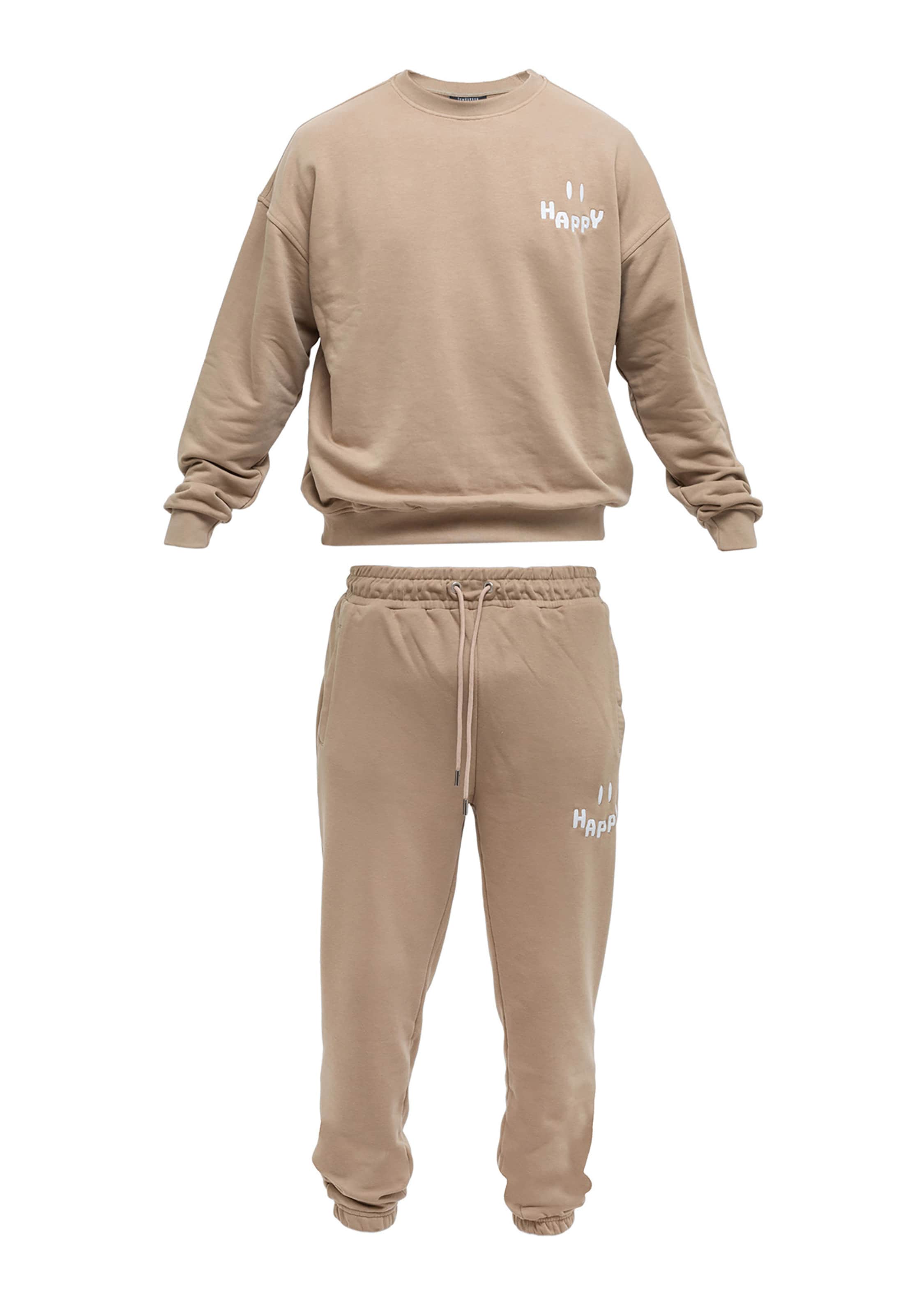 Tom Barron Trainingspak in Bruin: voorkant