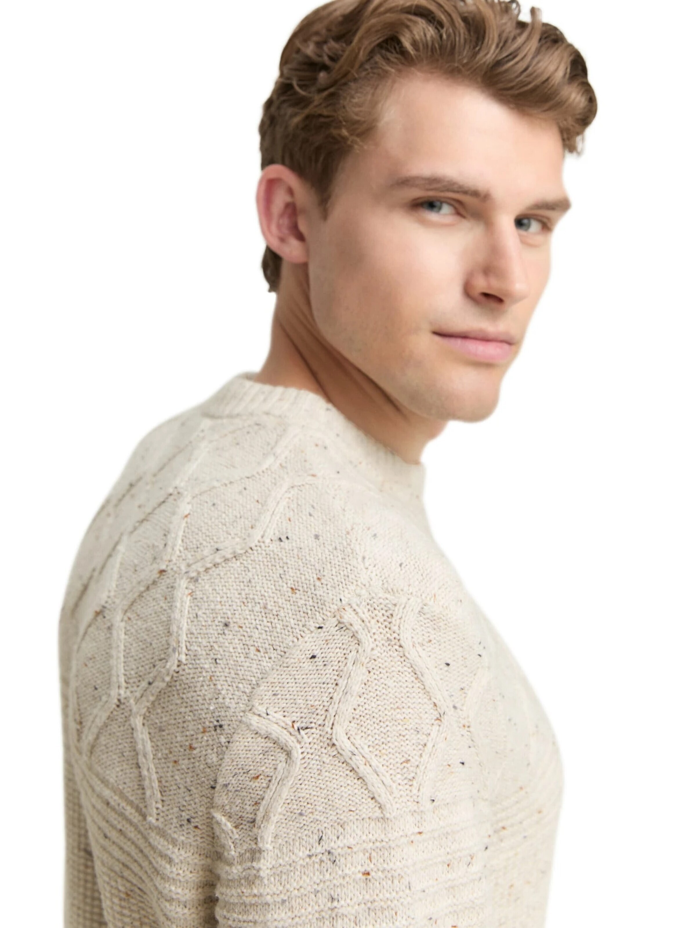 TOM TAILOR Sweater in Beige