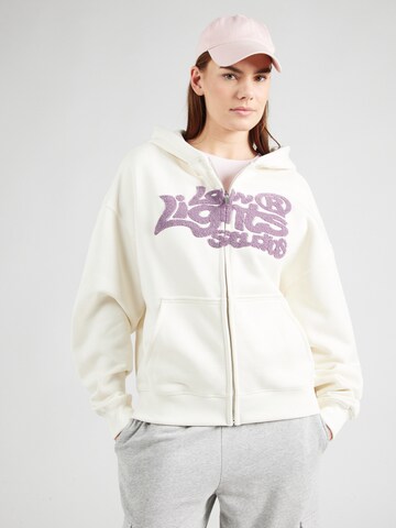 Giacca di felpa di Low Lights Studios in beige: frontale