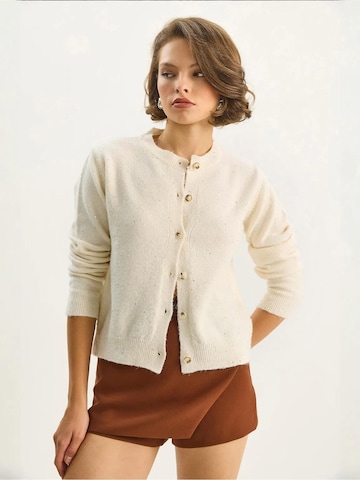 Bianco Lucci Gebreid vest in Wit