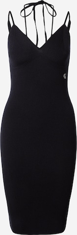 Calvin Klein Jeans Sukienka z dzianiny w kolorze czarny: przód