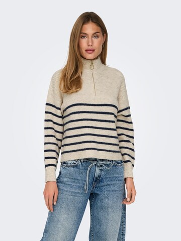 ONLY Pullover 'ONLTokyo' in Beige: Vorderseite