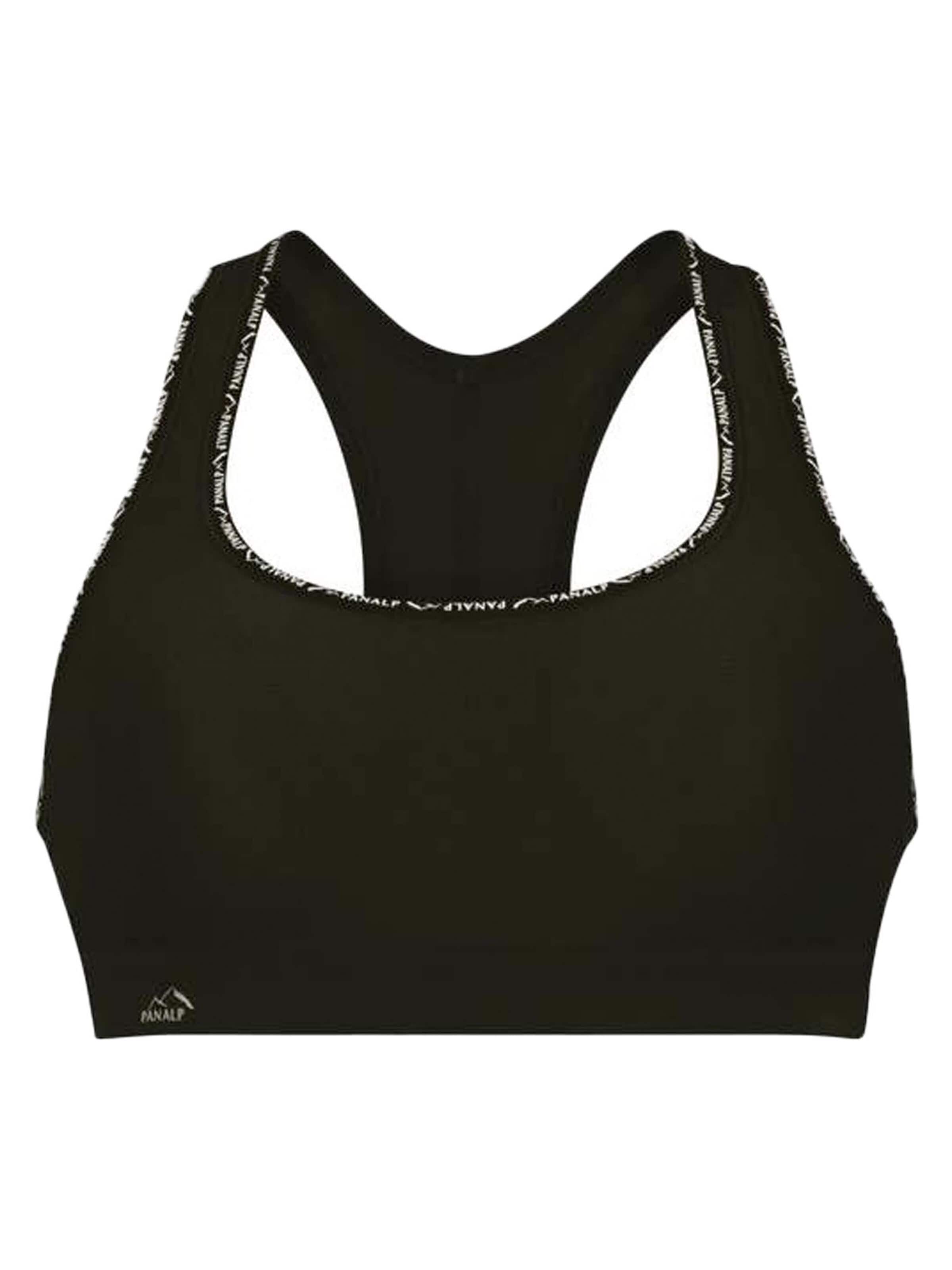 ANITA Minimiser Bra 'Pan Alp Sport' in Black: front