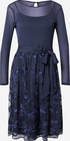 Robe de cocktail ESPRIT en bleu : devant