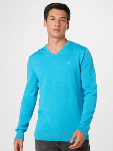 TOM TAILOR Regular Fit Pullover in Blau: predná strana