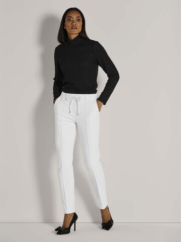 Coupe slim Pantalon MADELEINE en blanc : devant