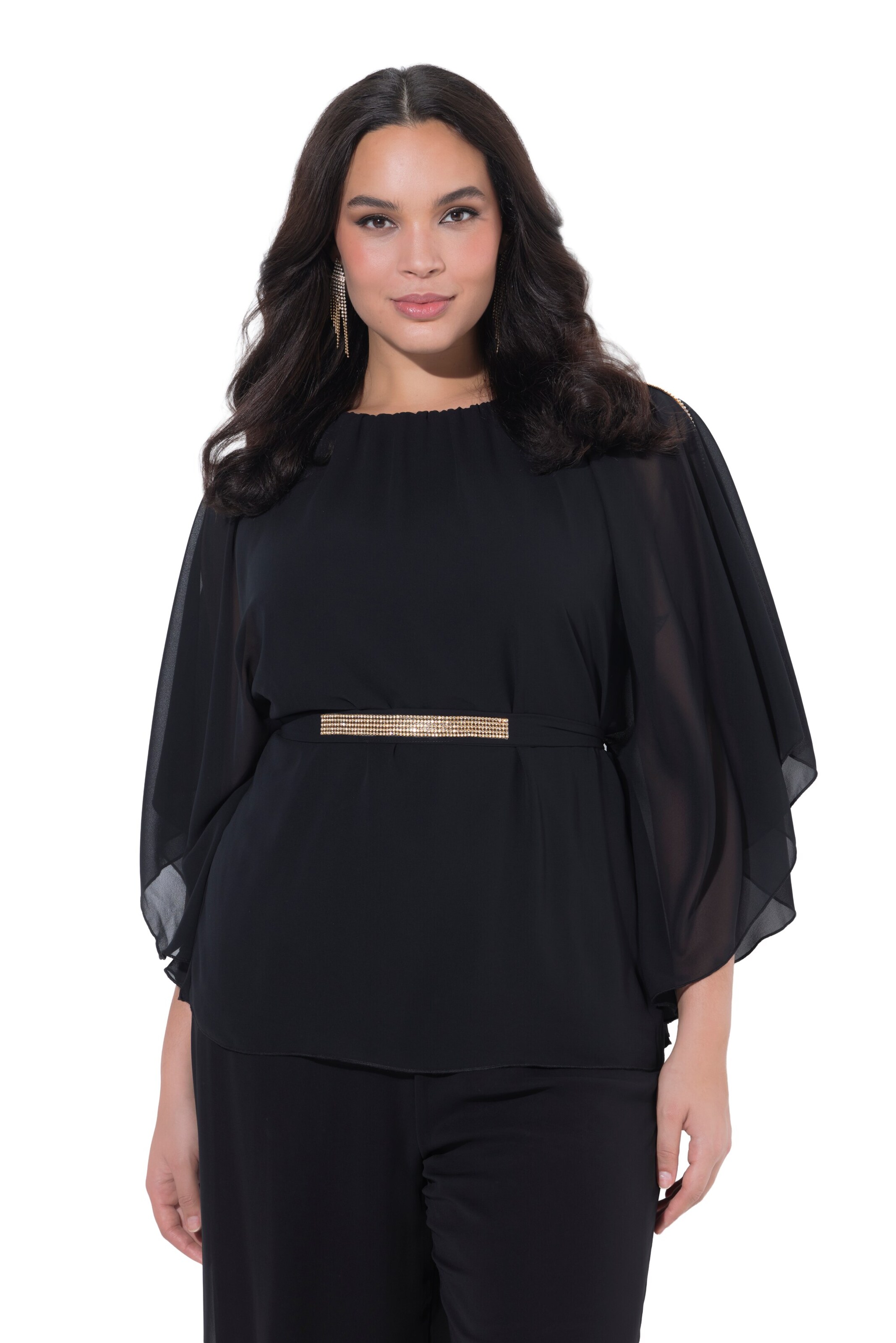 Ulla Popken Tunic in Black: front