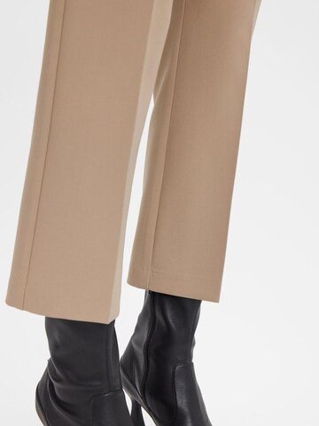 VERO MODA regular Bukser med fals i beige