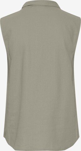 ICHI - Blusa 'Lino' en verde