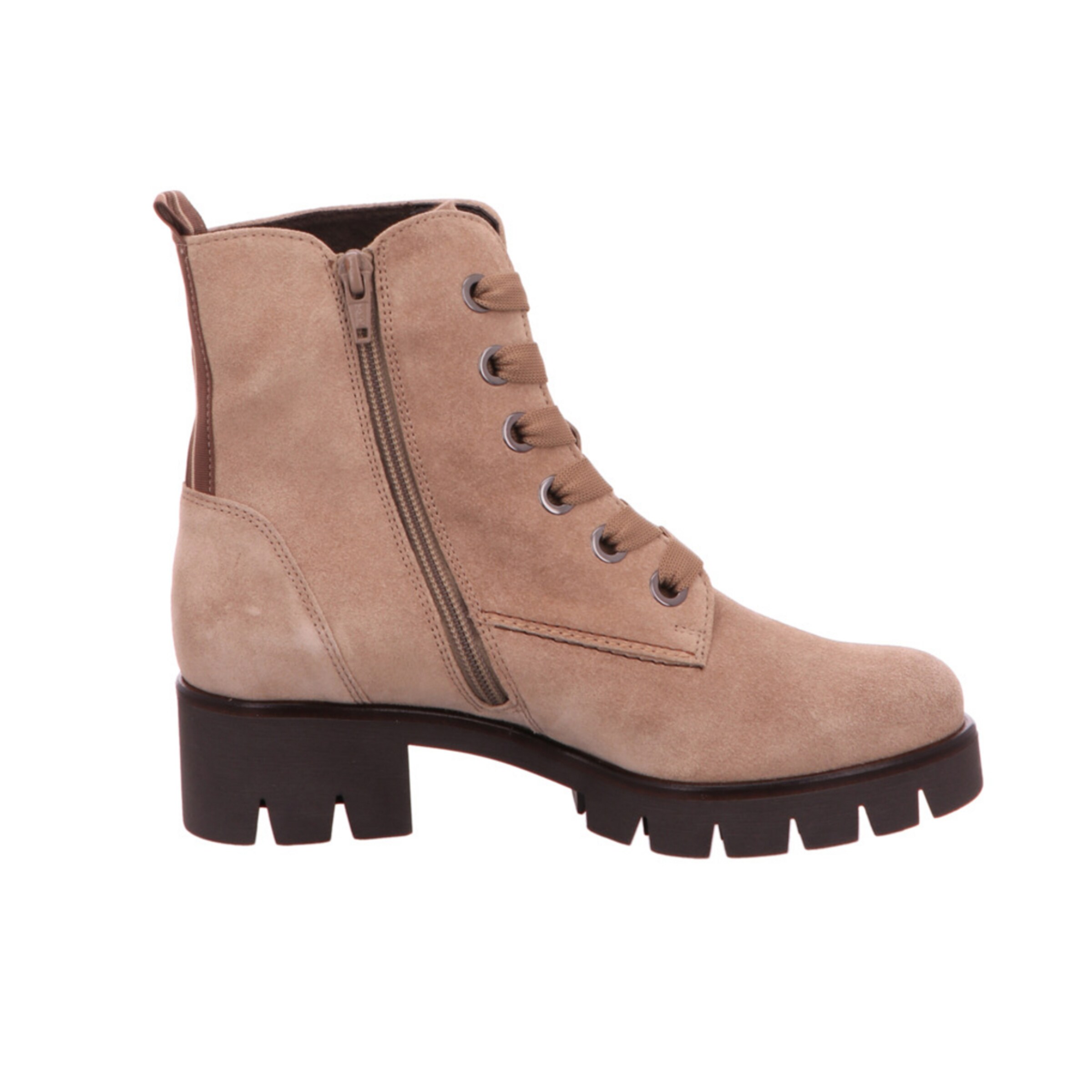 GABOR Lace-up boot in Beige
