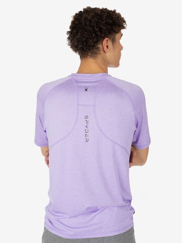 T-Shirt fonctionnel Spyder en violet