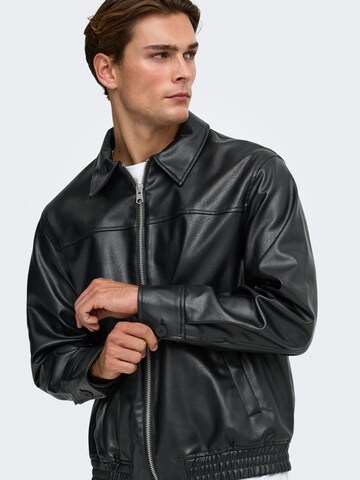 Only & Sons Between-Season Jacket 'ONSPau' in Black