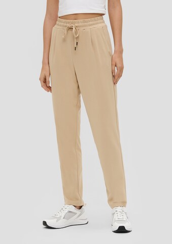 QS Regular Hose in Beige: Vorderseite