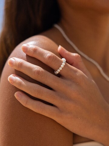 Bague 'Shiny Bloom' PURELEI en argent : devant