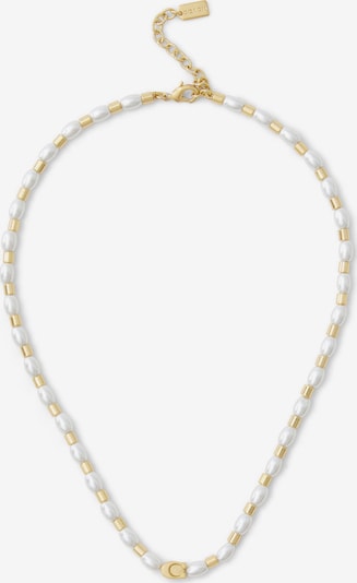 Grandinėlė iš COACH, spalva – Auksas / perlų balta, Prekių apžvalga