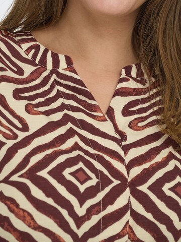 ONLY Carmakoma Blousejurk 'CARShilla' in Bruin